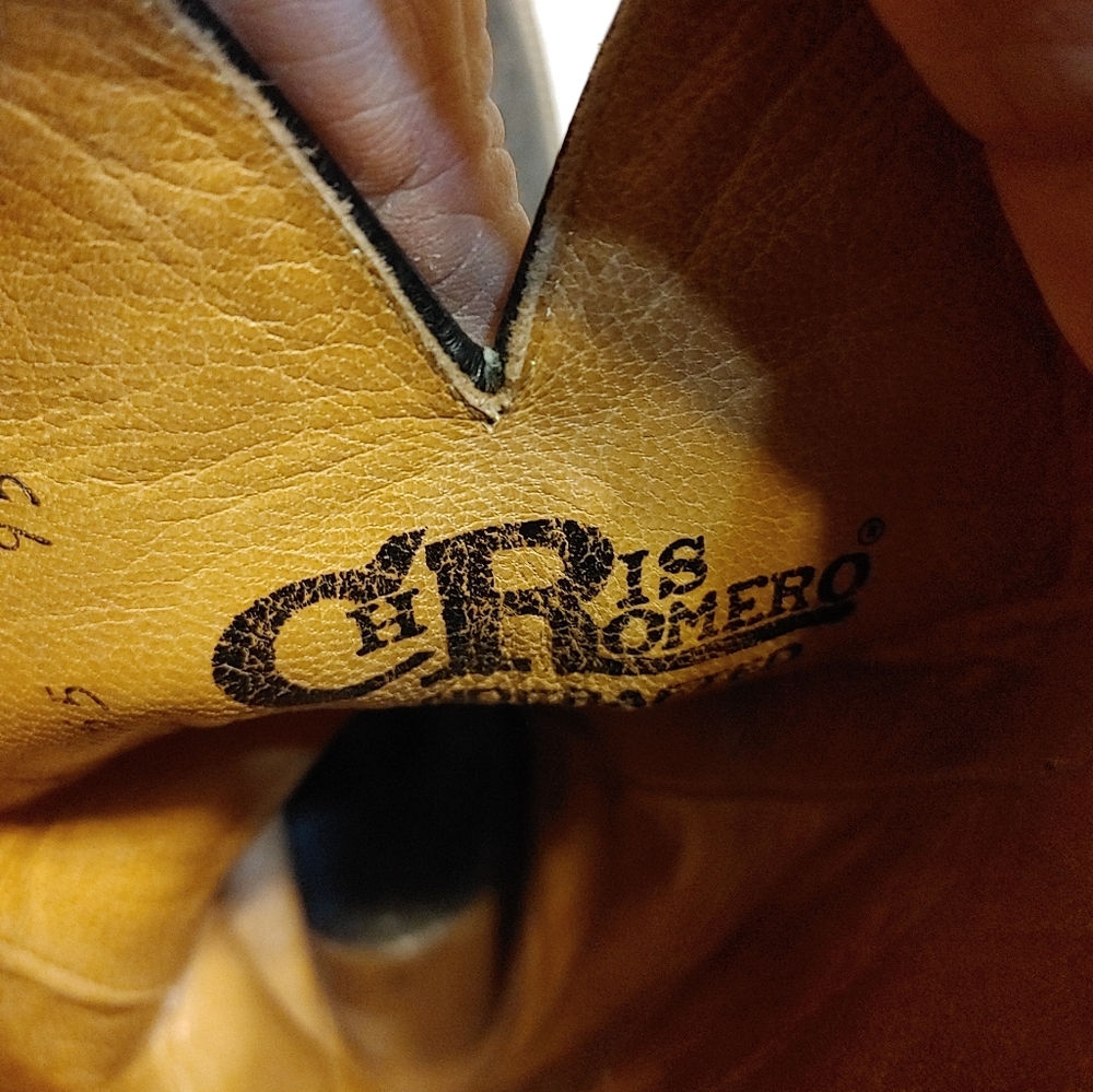 Chris Romero Black Bullhide Double Welt Boots View 3